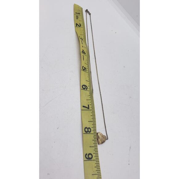 Vintage Feather Pendant Necklace Long Boho 24k Gold Edge Tiger Lily Gold Chain - Picture 7 of 7